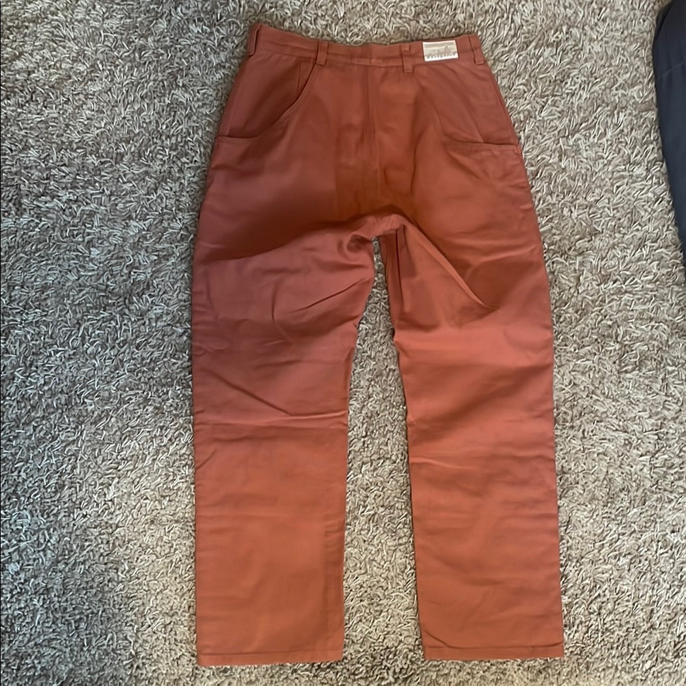 Patagonia Women's Straight-Leg Pants in Rust - Picture 4 of 6